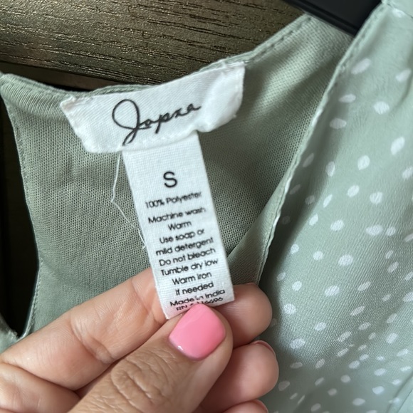 JAPNA Polka Dot -2 tiers skirt- Mini Dress - Picture 3 of 5